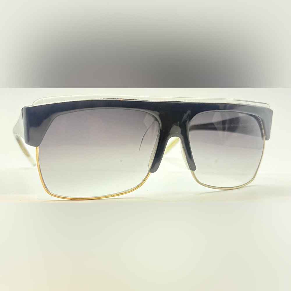 Vintage Opti-Ray Sunprotectors Black Oval Sunglasses Frames Only